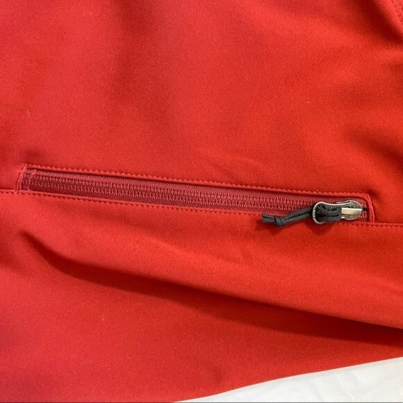 Eddie Bauer Windbreaker Jacket Coat Dark Orange many Pockets size L - Picture 3 of 13